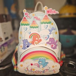 Loungefly carebears 40th anniversary mini backpack